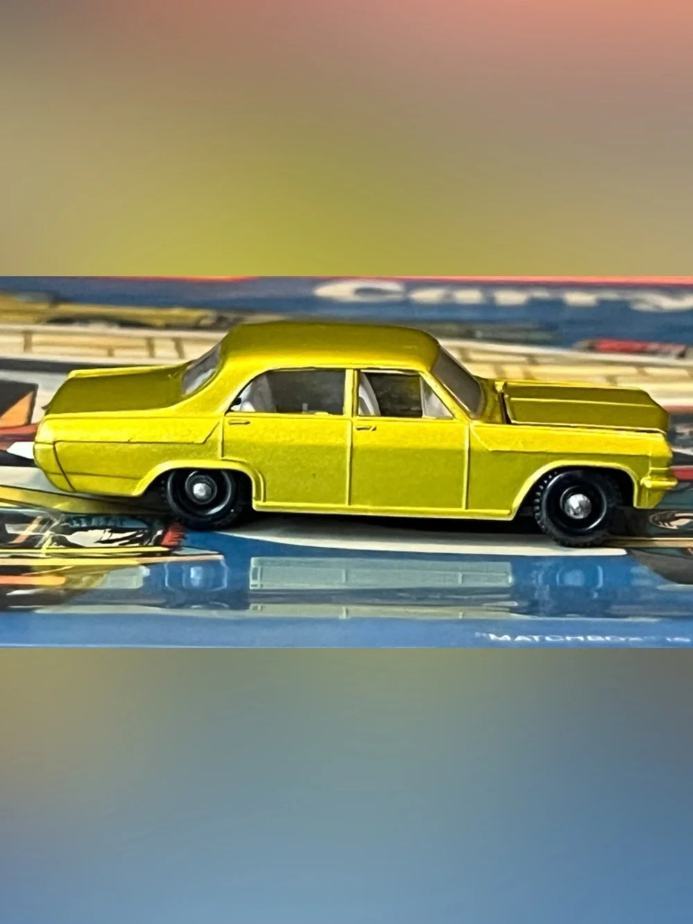Vintage Matchbox Superfast No. 36 Opel Diplomat Gold Made in England Lesney